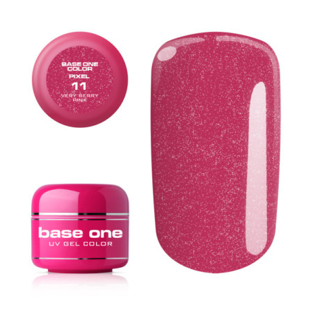 Silcare Base One Pixel UV gél 11 Very Berry Pink 5 g