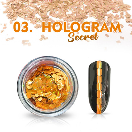 Hologram Secret 03 - oranžové NechtovyRAJ.sk - Daj svojim nechtom všetko, čo potrebujú