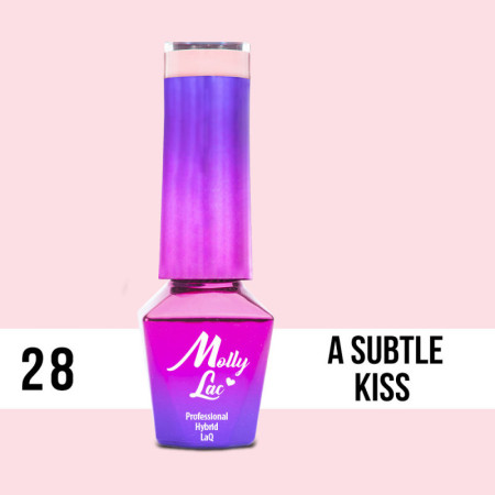 28. MOLLY LAC gél lak - A SUBTLE KISS 5ML