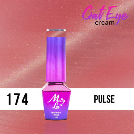 174. MOLLY LAC gél lak -Cat Eye Cream Pulse 5ml