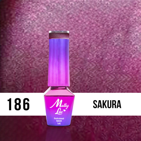 186. MOLLY LAC gél lak Sakura 5ml