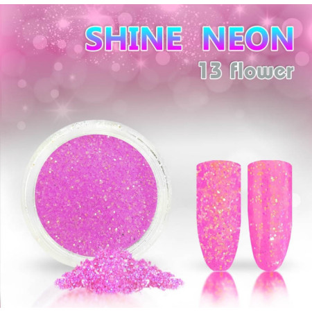 Neónový glitrový prášok 13 shine neon flower