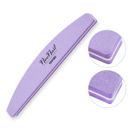 NeoNail penový pilník - loďka fialový 100/180