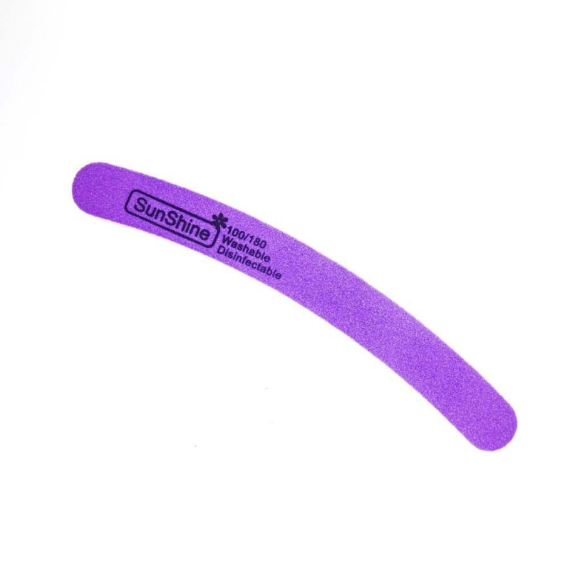 SunShine penový pilník - banán fialový 100/180 NechtovyRAJ.sk - Daj svojim nechtom všetko, čo potrebujú