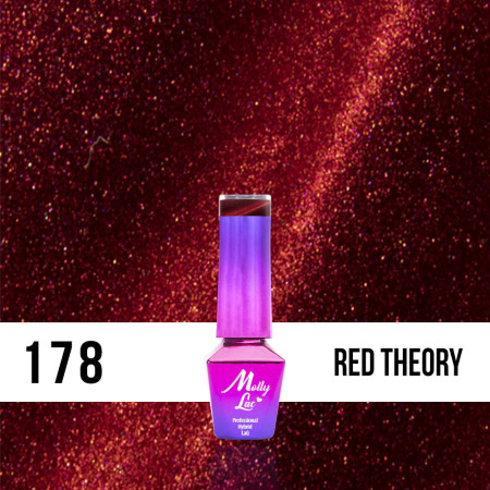 178. MOLLY LAC gél lak - Red Theory 5ml