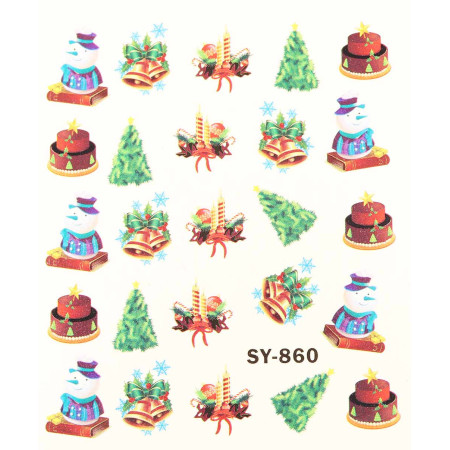 Vianočná vodolepka X-mas SY-860