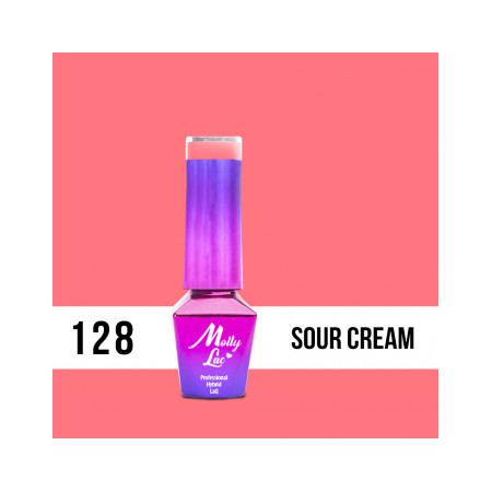 128. MOLLY LAC gél lak - Sour Cream 5ML