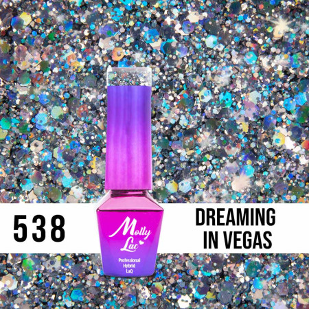 538. MOLLY LAC gél lak Luxury - Dreaming in Vegas 5ml