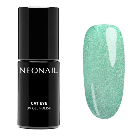NeoNail gél lak Cat Eye Satin Turquoise 7,2 ml NechtovyRAJ.sk - Daj svojim nechtom všetko, čo potrebujú
