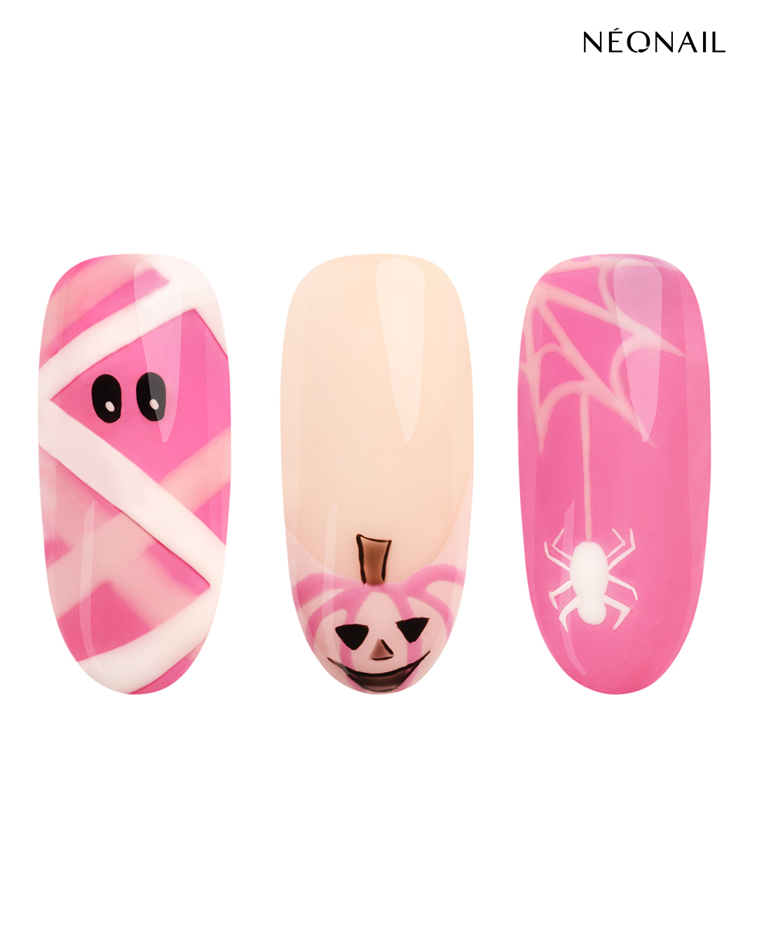 Ružové Halloweenové Nechty