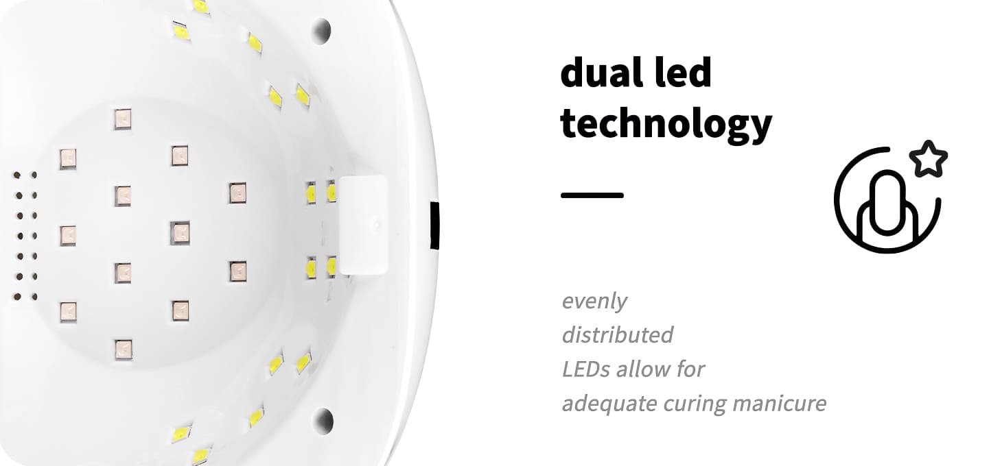 UV LED lampa Glow S1 168W Gold