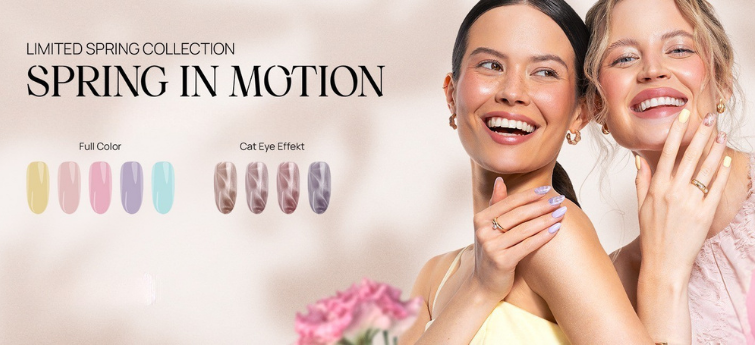 NeoNail Spring In Motion pastelové jarní gel laky