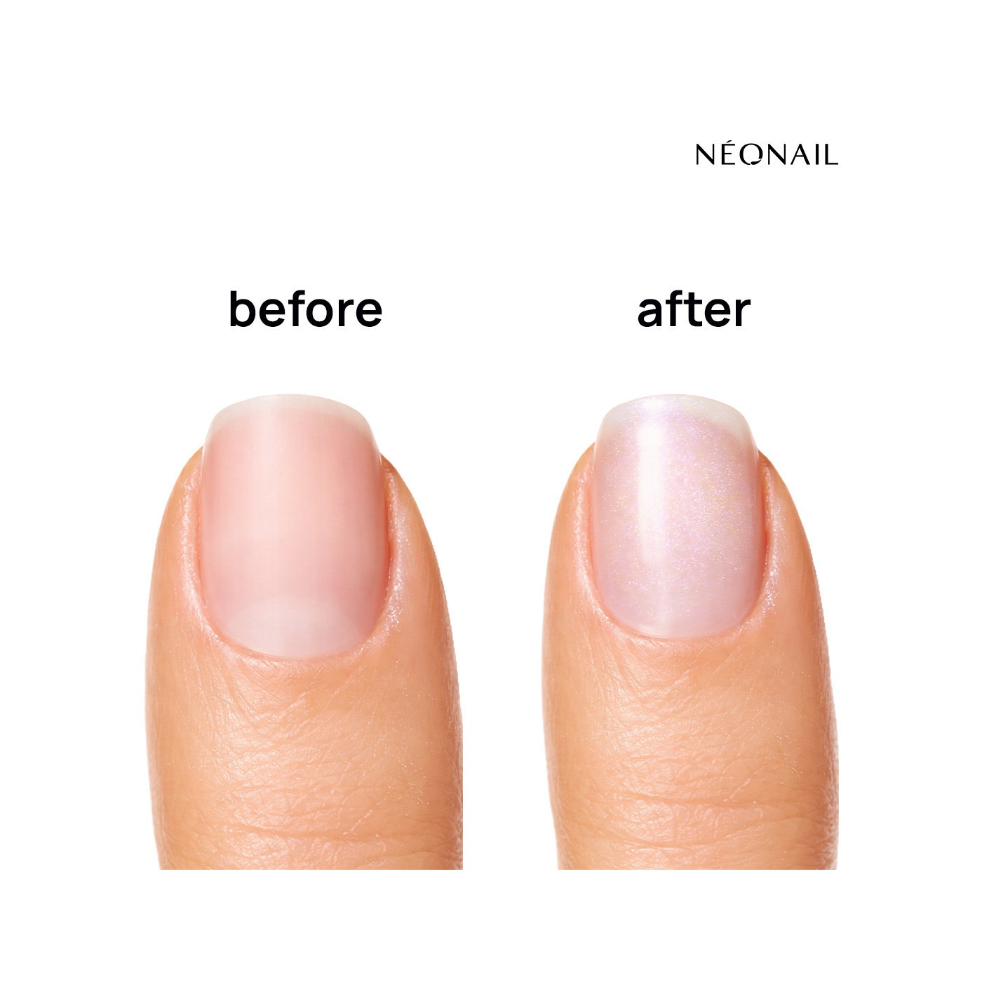 perleťový efekt masky na nechtoch